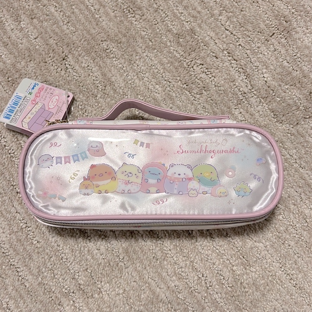 Sumikkogurashi Zip around pencil pouch or makeup